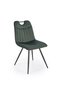 4 tuolin setti K521, vihreä/musta hinta ja tiedot | Ruokapöydän tuolit | hobbyhall.fi
