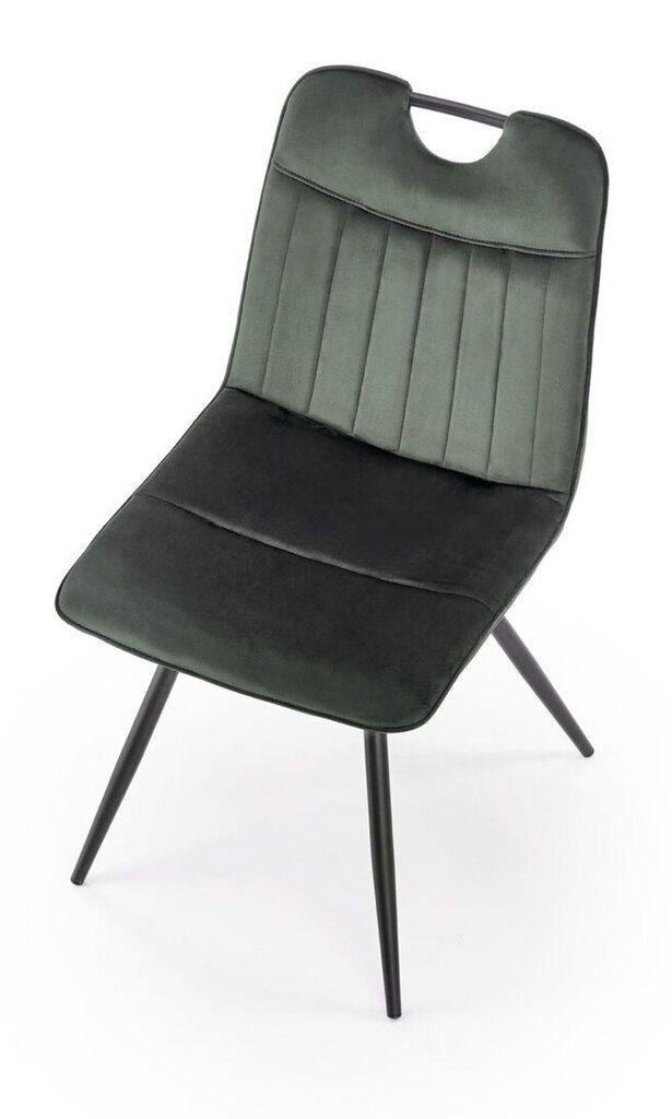 4 tuolin setti K521, vihreä/musta hinta ja tiedot | Ruokapöydän tuolit | hobbyhall.fi