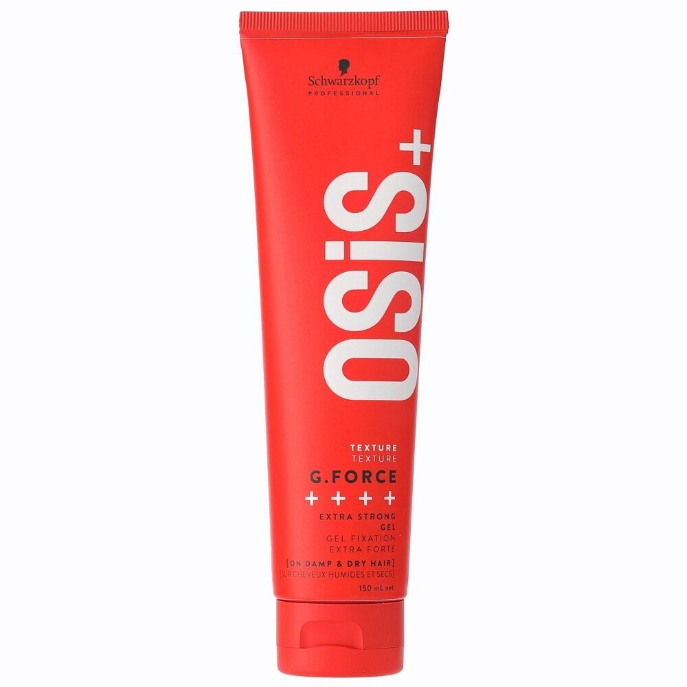 Erittäin vahvasti kiinnittävä hiusgeeli Osis Hair Products Schwarzkopf Osis+ G. Force, 150ml hinta ja tiedot | Kampaamotuotteet | hobbyhall.fi