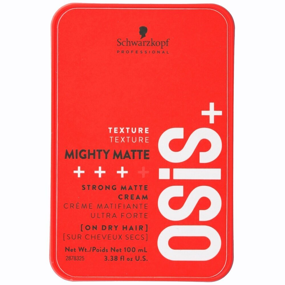 Tehokas matta hiusvoide Schwarzkopf Professional Osis+ Mighty Matte, 100 ml hinta ja tiedot | Kampaamotuotteet | hobbyhall.fi