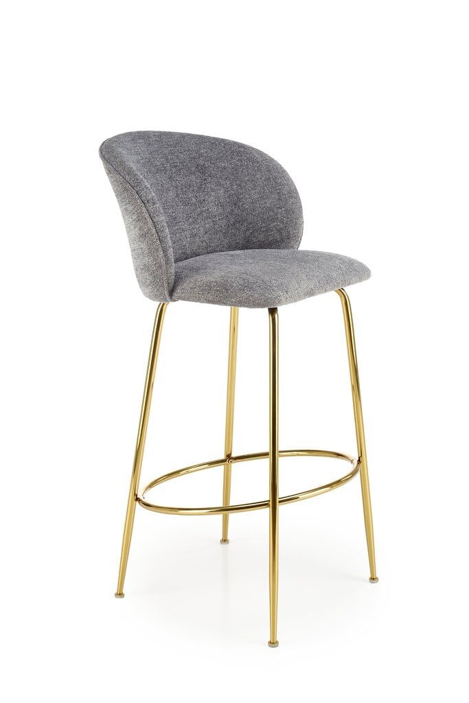 2 tuolin setti H116, harmaa/kultainen hinta ja tiedot | Ruokapöydän tuolit | hobbyhall.fi