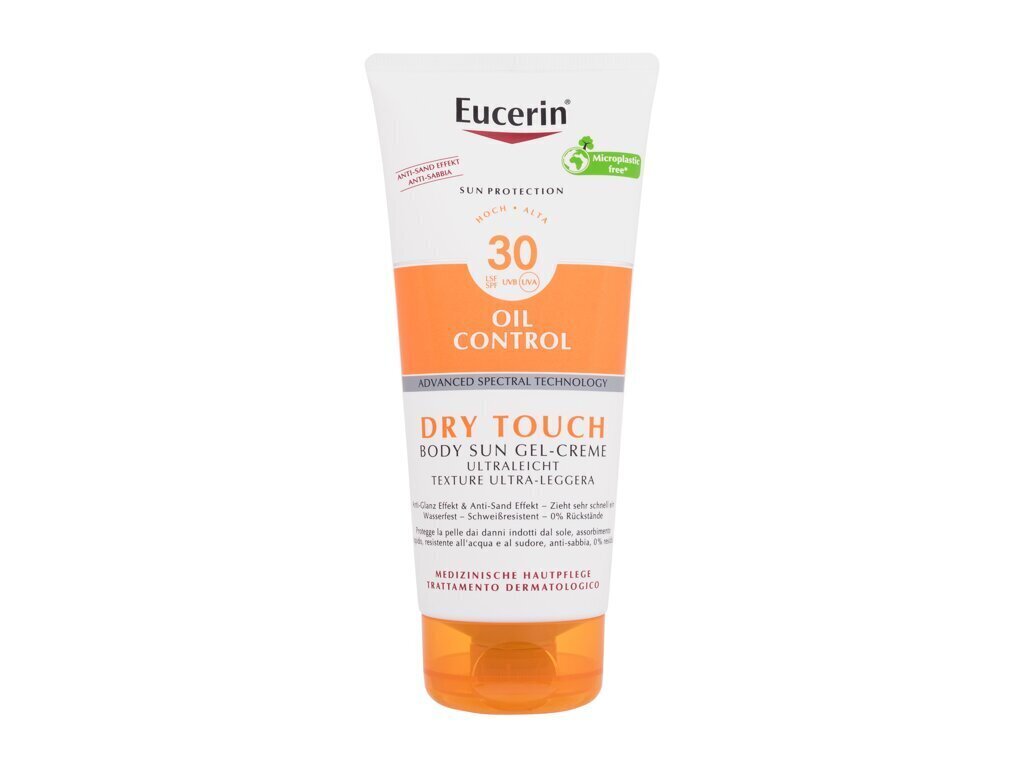 Aurinkovoide Eucerin DSun Oil Control Dry Touch SPF30, 200 ml hinta ja tiedot | Aurinkovoiteet | hobbyhall.fi