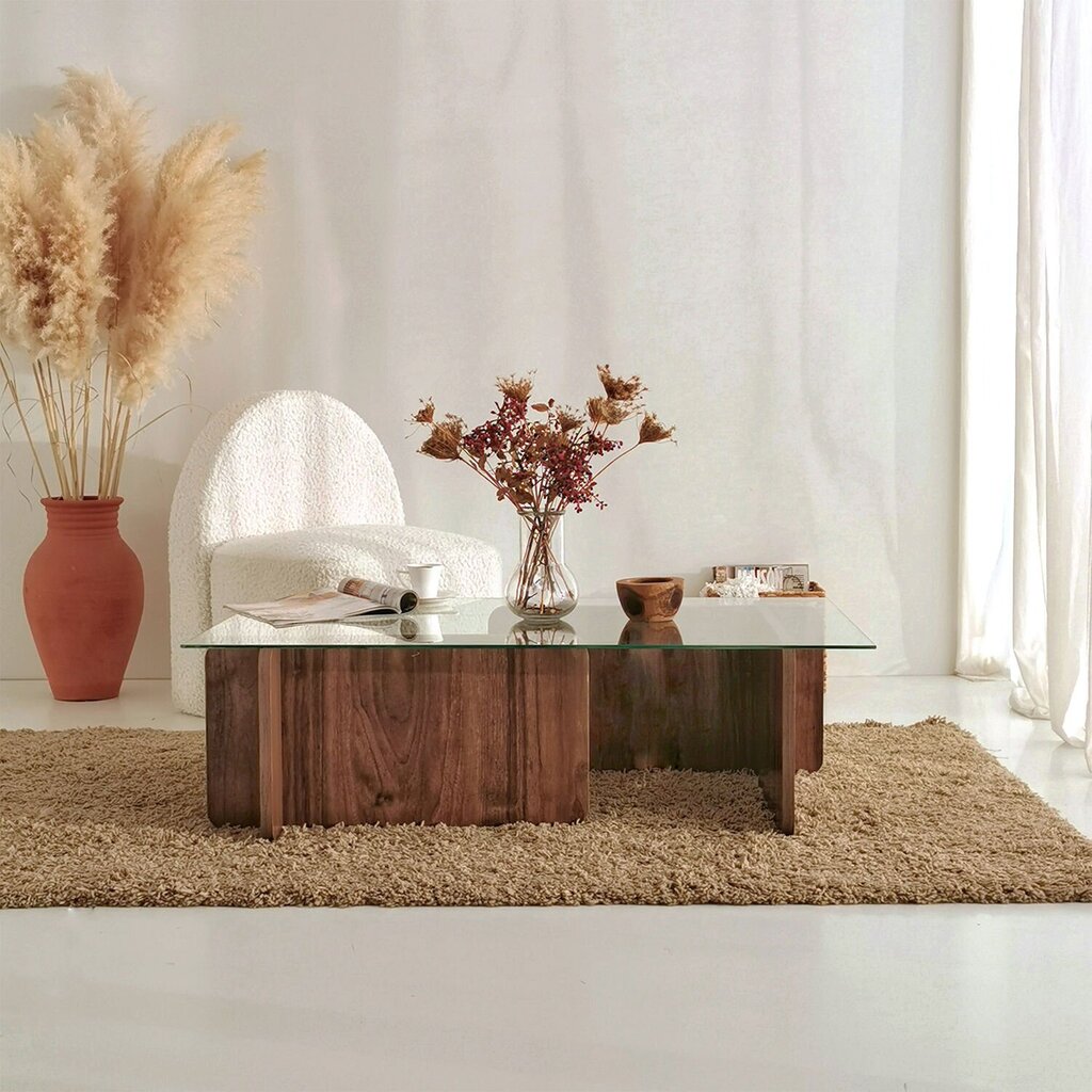 Sohvapöytä, Asir, 105 x 30 x 65 cm, ruskea hinta ja tiedot | Sohvapöydät | hobbyhall.fi