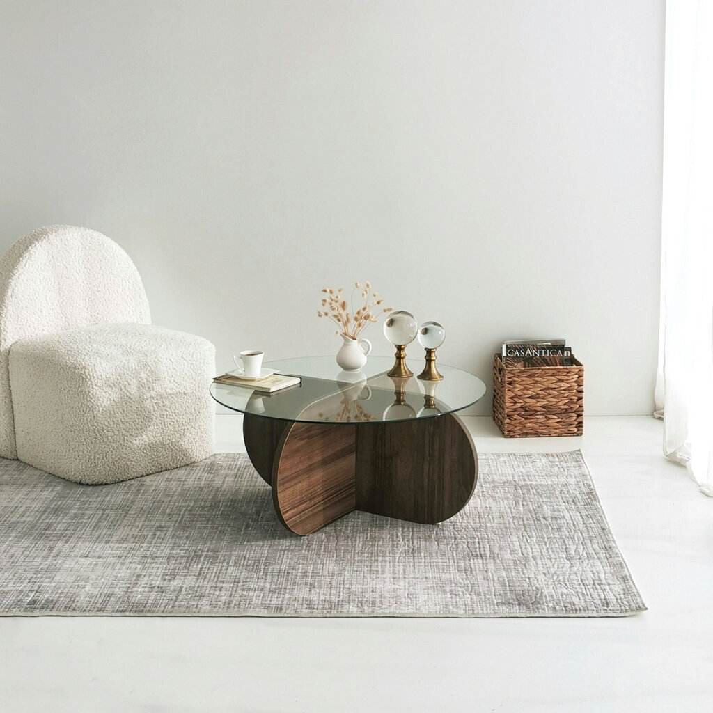 Sohvapöytä, Asir, 75 x 35 x 75 cm, ruskea hinta ja tiedot | Sohvapöydät | hobbyhall.fi