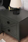 Yöpöytä, Asir, 50 x 55 x 40 cm, musta hinta ja tiedot | Yöpöydät | hobbyhall.fi