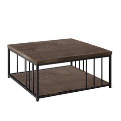 Sohvapöytä, Asir, 90 x 90 x 40 cm, ruskea hinta ja tiedot | Sohvapöydät | hobbyhall.fi