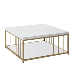 Sohvapöytä, Asir, 90 x 90 x 40 cm, valkoinen hinta ja tiedot | Sohvapöydät | hobbyhall.fi