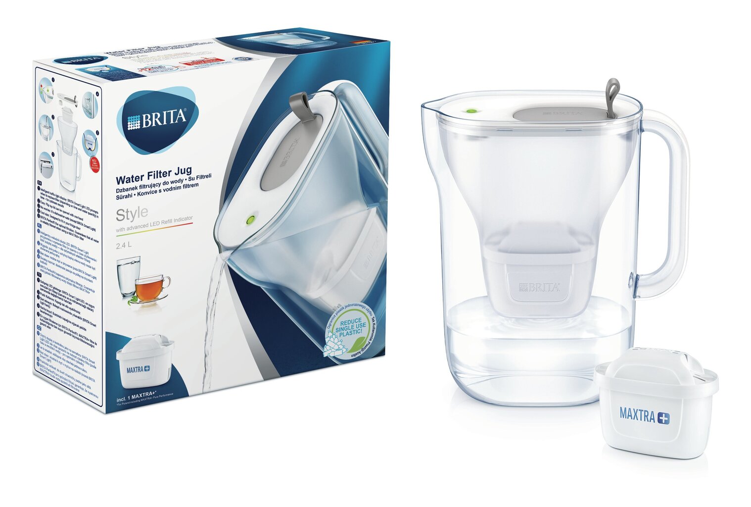 BRITA STYLE 2.4l LED hinta ja tiedot | Veden suodatinkannut ja suodattimet | hobbyhall.fi