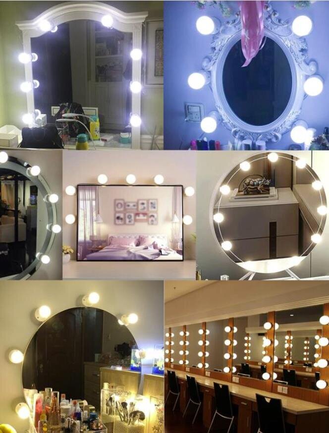 Kääntyvät LED-valot peiliin, 14 kpl hinta ja tiedot | Upotettavat valaisimet ja LED-valaisimet | hobbyhall.fi