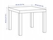 Pöytä Belsi, 55x55x45cm, valkoinen hinta ja tiedot | Sohvapöydät | hobbyhall.fi