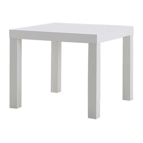 Pöytä Belsi, 55x55x45cm, valkoinen hinta ja tiedot | Sohvapöydät | hobbyhall.fi