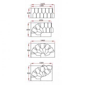 Modulaarinen portaikko TWISTER Minka, Musta / Pyökki. Korkeus 294 cm. hinta ja tiedot | Portaat | hobbyhall.fi