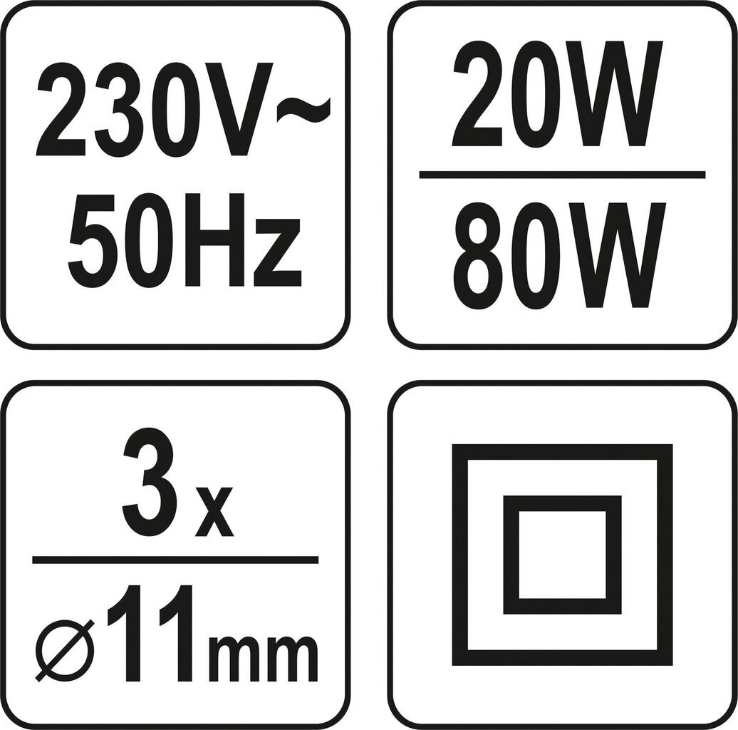Kuumaliimapistooli 11 mm YATO 80 (20) W Yato YT-82402 hinta ja tiedot | Käsityökalut | hobbyhall.fi