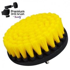 Huippuluokan puhdistusharja Kornely Drill Brush - keskipehmeä, keltainen, 13 cm hinta ja tiedot | Käsityökalut | hobbyhall.fi