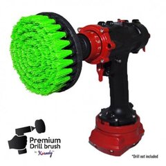 Huippuluokan puhdistusharja Kornely Drill Brush - keskipehmeä, vihreä, 13 cm hinta ja tiedot | Käsityökalut | hobbyhall.fi