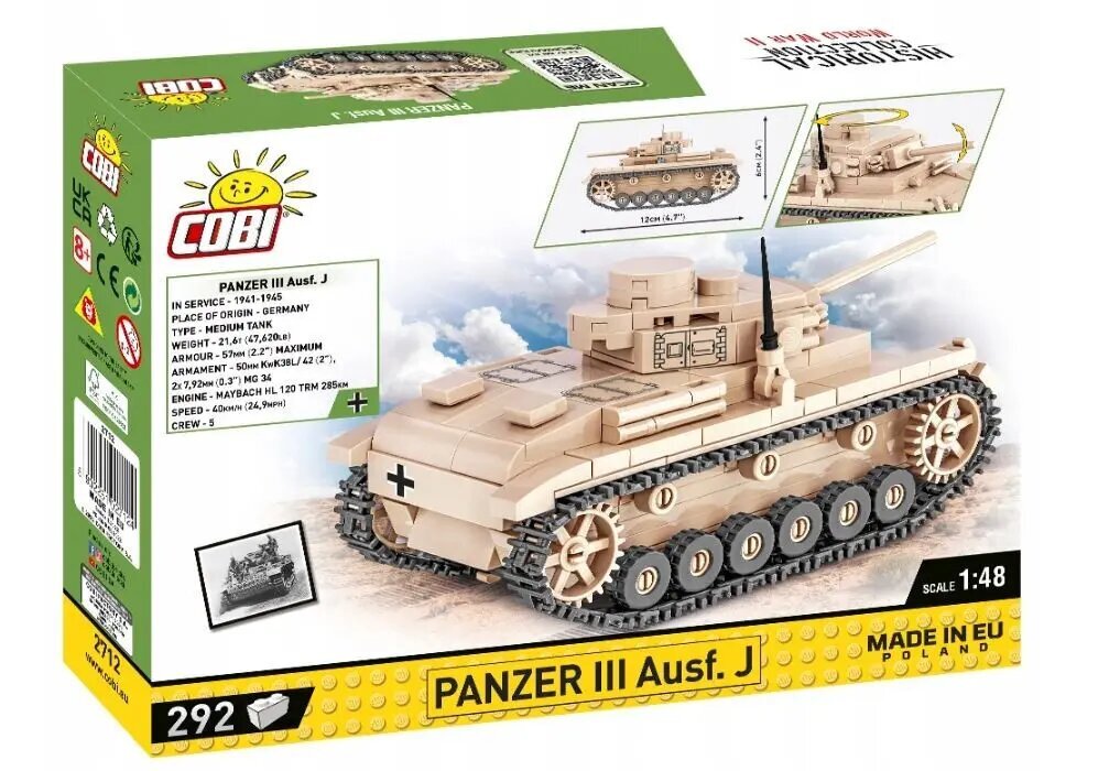 Panzer III Ausf. J hinta ja tiedot | LEGOT ja rakennuslelut | hobbyhall.fi