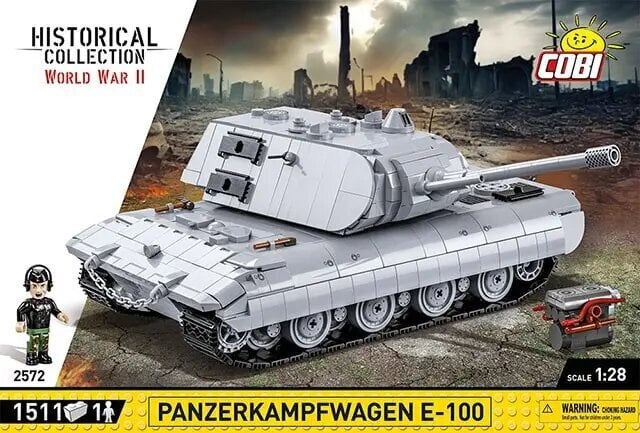 Rakennussetti Cobi tankki HC WWII Panzerkampfwagen E-100 hinta ja tiedot | LEGOT ja rakennuslelut | hobbyhall.fi