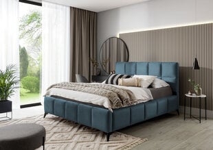 Sänky Mist, 160x200 cm, sininen hinta ja tiedot | Sängyt | hobbyhall.fi