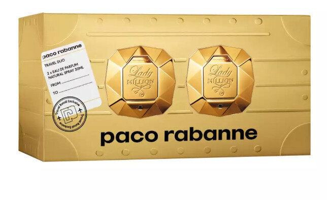 Naisten hajuvesi Paco Rabanne Lady Million Edp, 2 x 30 ml hinta ja tiedot | Naisten hajuvedet | hobbyhall.fi