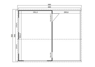 Autotalli - katos Bahamas 34,6 m² hinta ja tiedot | Piharakennukset | hobbyhall.fi