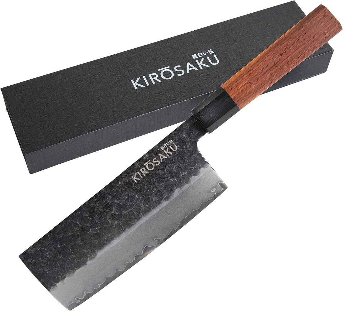 Kirosaku Santoku Premium Damascus Knife - 18cm Sharp Chef's Knife