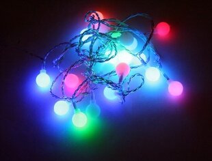 20 kpl LED-valoilla varustettua valopalloa (d. 2 cm) hinta ja tiedot | Jouluvalot | hobbyhall.fi