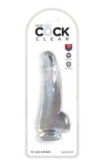 Penisjäljitelmä King Cock Clear, 19 cm hinta ja tiedot | Dildot | hobbyhall.fi