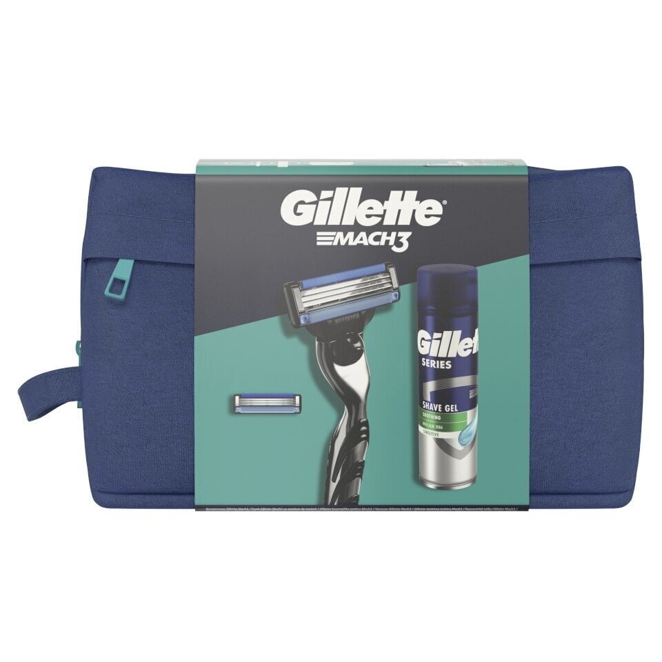 Lahjasetti miehille Gillette Mach3 hinta ja tiedot | Parranajo ja karvanpoisto | hobbyhall.fi