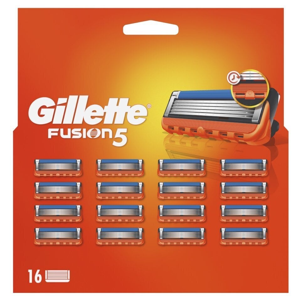 Parranajopäät Gillette Fusion 5, 16 kpl hinta ja tiedot | Parranajo ja karvanpoisto | hobbyhall.fi