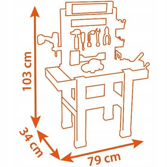 Lasten työpaja Black&Decker hinta ja tiedot | Poikien lelut | hobbyhall.fi