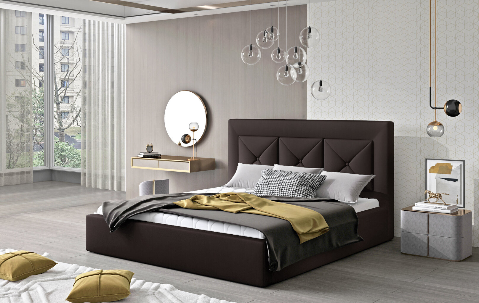 Cloe-sänky, 160x200 cm, ruskea hinta ja tiedot | Sängyt | hobbyhall.fi