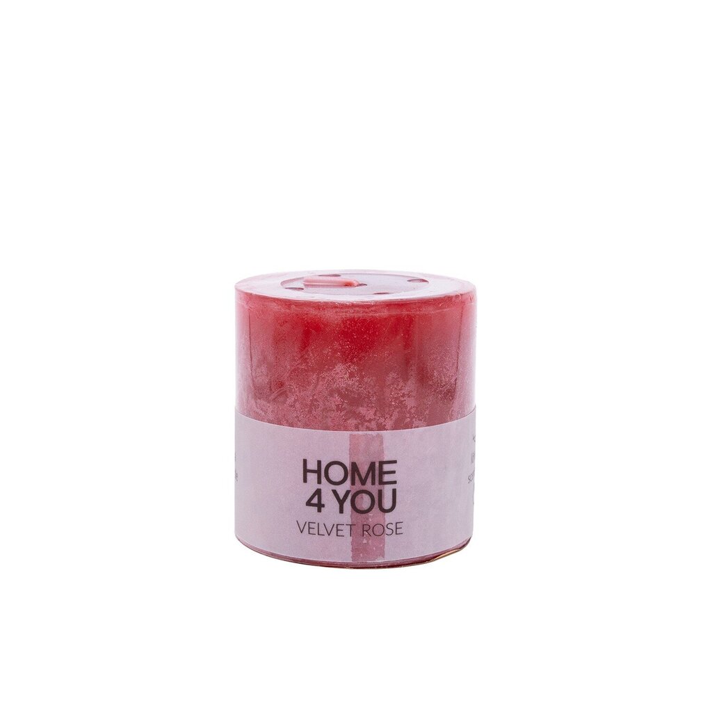Tuoksukynttilä VELVET ROSE, D6.8xH7.2cm, punainen ( tuoksu- ruusu) hinta ja tiedot | Kynttilät ja kynttilänjalat | hobbyhall.fi