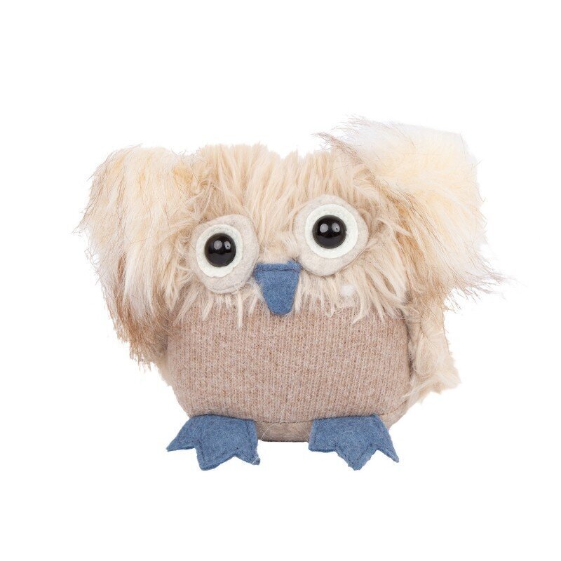 Pöllö HUGO, K15cm, beige hinta ja tiedot | Joulukoristeet | hobbyhall.fi