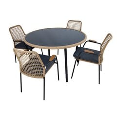 Puutarhakalusteet PRUSSIA pöytä ja 4 tuolia hinta ja tiedot | Puutarhakalusteet | hobbyhall.fi