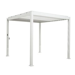 Huvimaja MIRADOR 3x4xH2,5m, valkoinen hinta ja tiedot | Puutarhapaviljongit | hobbyhall.fi