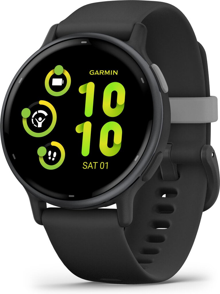 Garmin Vívoactive® 5 Slate Aluminum Bezel with Black Case and Silicone Band hinta ja tiedot | Älykellot | hobbyhall.fi