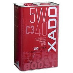 Xado Atomic Oil -moottoriöljy 5W-40 C3 Red Boost, 4L hinta ja tiedot | Moottoriöljyt | hobbyhall.fi