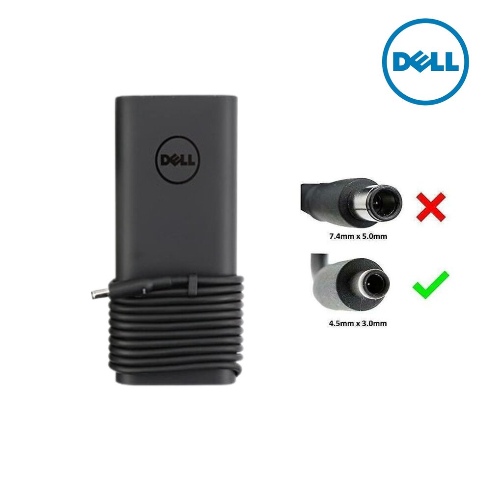 Dell Slim kannettavan tietokoneen laturi 130W 4,5 mm hinta ja tiedot | Kannettavien tietokoneiden laturit | hobbyhall.fi