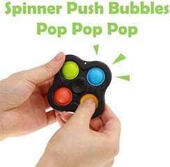 Silikonilelu Pop it Spinner, 2 kpl hinta ja tiedot | Lautapelit ja älypelit | hobbyhall.fi