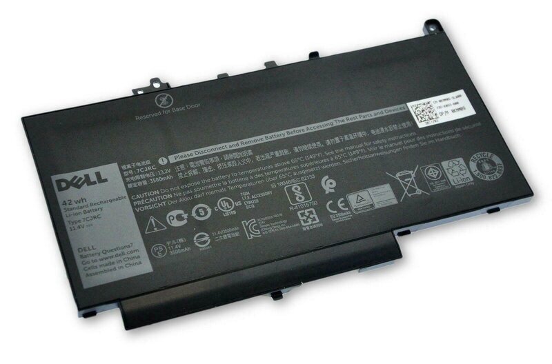 Dell Latitude E7270, E7470 42WHr akku KNM09 7CJRC 451-BBWR V6VMN