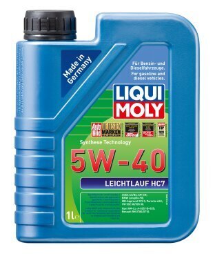 Liqui Moly moottoriöljy HC7 5W-40, 1l hinta ja tiedot | Moottoriöljyt | hobbyhall.fi