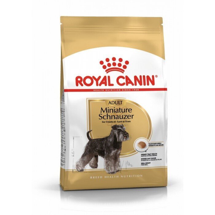 Royal Canin Miniature Schnauzer Adult aikuisille kääpiösnautserikoirille, 7,5 kg hinta ja tiedot | Koiran kuivaruoka | hobbyhall.fi