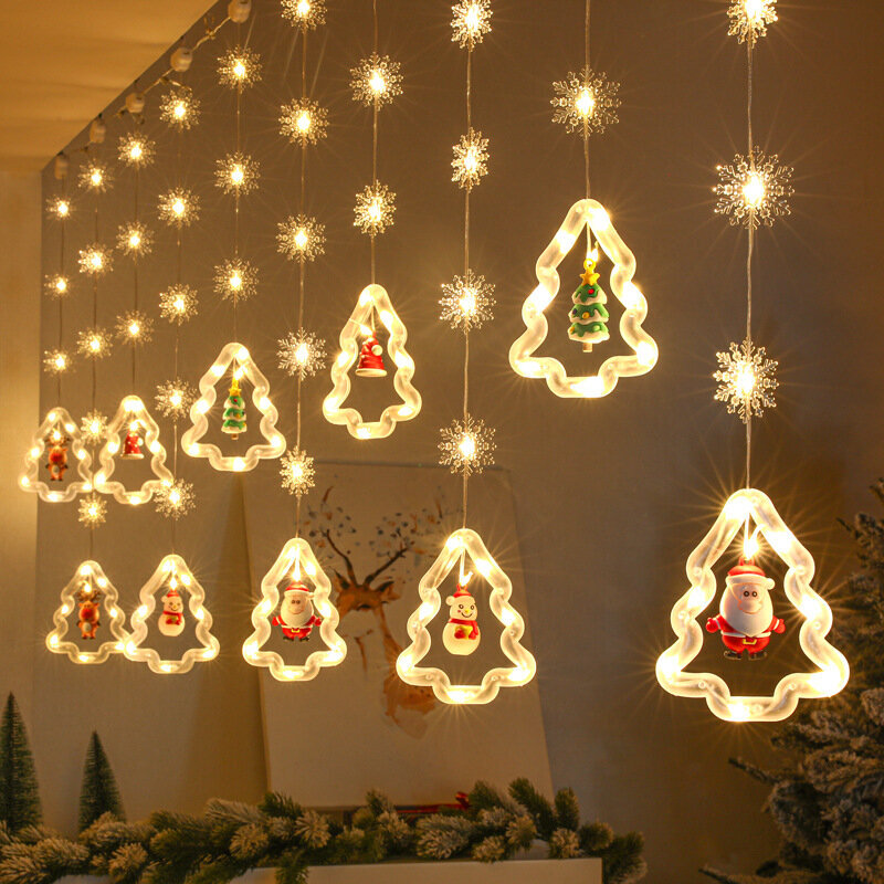 Jouluvalot 10 kuusella ja joulukoristeet puissa, 3m, 120 LEDiä, LIVMAN XY-005 hinta ja tiedot | Jouluvalot | hobbyhall.fi