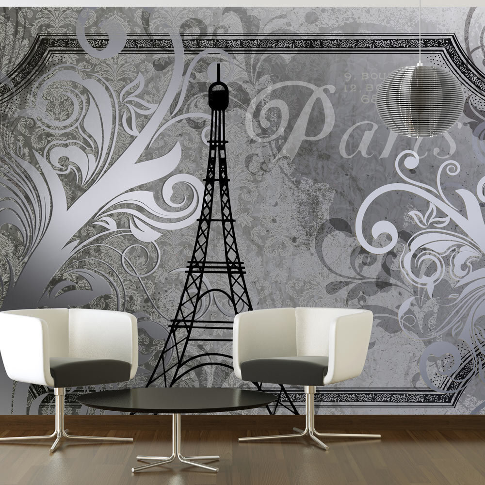 Valokuvatapetti - Vintage Paris - silver 150x105 cm hinta ja tiedot | Valokuvatapetit | hobbyhall.fi