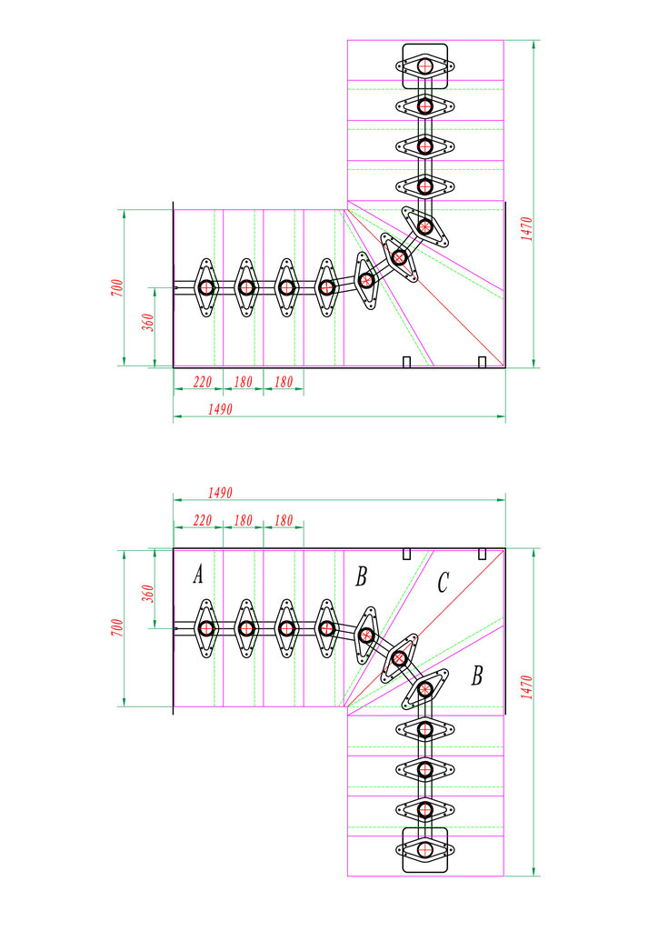 Modulaarinen portaikko BOSTON DOLLE, Valkoinen 1/4 Pyökki. Korkeus 228-300 cm. hinta ja tiedot | Portaat | hobbyhall.fi