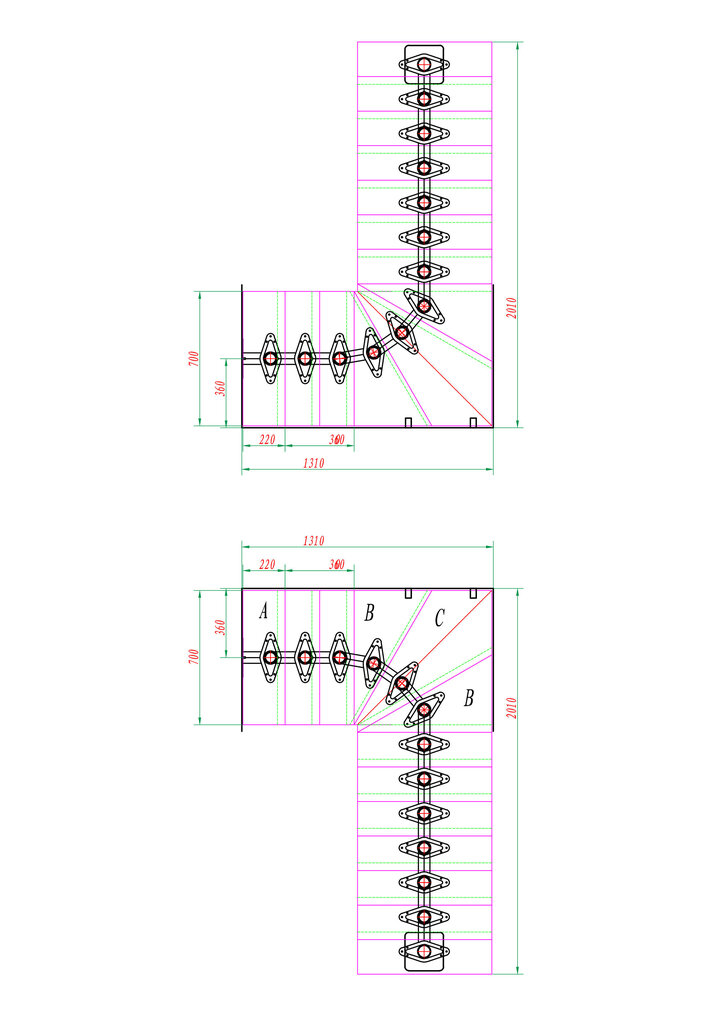 Modulaarinen portaikko BOSTON DOLLE, Antrasiitti 1/4 Pyökki. Korkeus 266-350 cm. hinta ja tiedot | Portaat | hobbyhall.fi