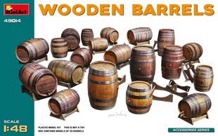 Liimattava malli MiniArt 49014 Wooden Barrels 1/48 hinta ja tiedot | Koottavat pienoismallit | hobbyhall.fi