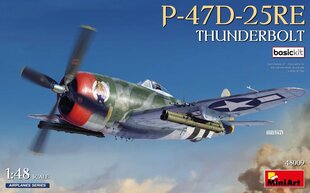 Liimattava malli MiniArt 48009 P-47D-25RE Thunderbolt Basic Kit 1/48 hinta ja tiedot | Koottavat pienoismallit | hobbyhall.fi