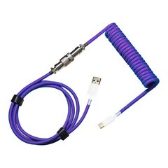 Cooler Master Coiled Cable, Blue-Purple hinta ja tiedot | Kaapelit ja adapterit | hobbyhall.fi