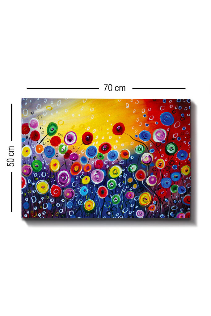 Sisustustaulu Kukat, 70 x 100 cm hinta ja tiedot | Taulut | hobbyhall.fi